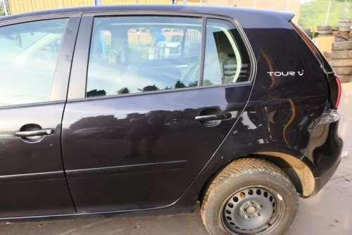 VW Golf 5 V 1K Tür Türrahmen hinten links 4/5-Türer schwarz LC9Z - mit Scheibe