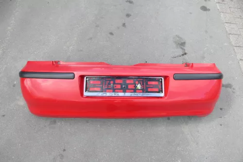 VW Polo 6N2 Stoßstange hinten Heckstoßstange Stoßfänger rot LP3G (116021)