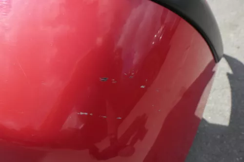 VW Polo 6N2 Stoßstange hinten Heckstoßstange Stoßfänger rot LP3G (116021)