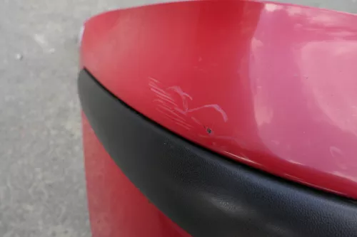 VW Polo 6N2 Stoßstange hinten Heckstoßstange Stoßfänger rot LP3G (116021)