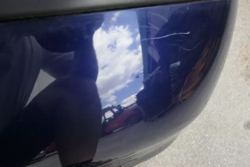 VW Polo 6N2 Stoßstange hinten Heckstoßstange Stoßfänger blau LB5N (116023)