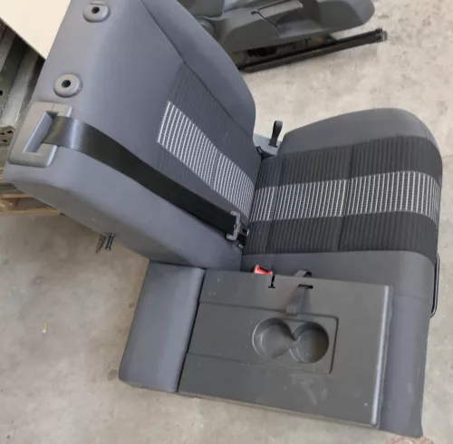 VW Golf 5M Plus Sitz Sitze Rückbank Rücksitzbank Lehne anthrazit hinten links (116059)