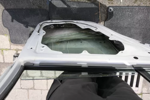 VW Golf 4 Limousine Tür Scheibe hinten links silber LB7Z (KEINkombi) -116194 (116194)