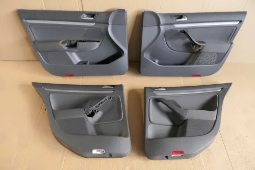 VW Jetta 1K 4x Türverkleidung Verkleidung Tür vorn hinten links anthrazit
