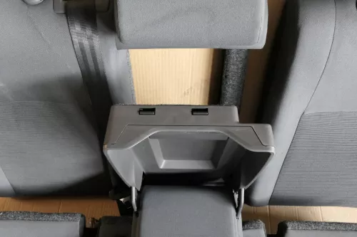 VW Golf 5 V Sitz Sitze hinten Rückbank Rücksitzbank 3 Punkt Gurt Lehne dunkel (116358)