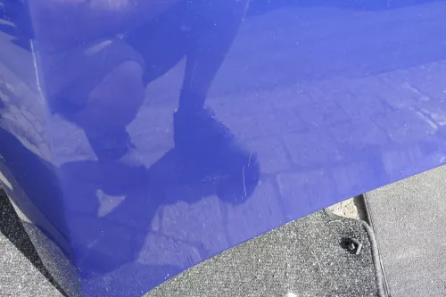 VW Passat 3C Motorhaube Klappe vorne vorn Haube blau LC5E (116445)