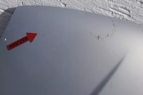 VW Polo 6N Motorhaube Haube vorne Klappe silber LB7Z (116517)