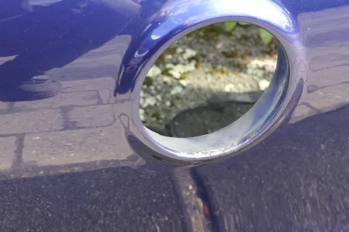 VW Golf 5 V Heckklappe hinten Kofferraumklappe mit Scheibe blau LD5Q (116536)