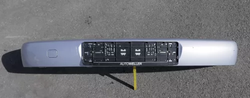 VW Polo 6N Stoßstange vorne Oberteil der 2-geteilte Fronttoßstange silber LB7Z 3