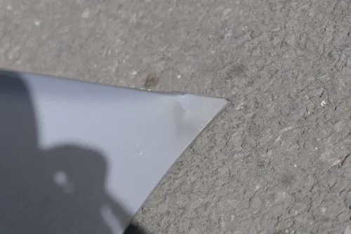 VW Polo 6N Stoßstange vorne Oberteil der 2-geteilte Fronttoßstange silber LB7Z 3 (116607)