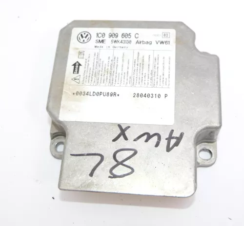 Audi A3 8L Steuergerät Airbag Airbagsteuergerät 1C0909605C Index 03