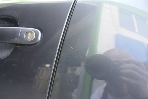 Skoda Octavia 1Z Kombi Tür hinten links silber grau 9153 LF8J  (ohneAnbauteile) (116989)