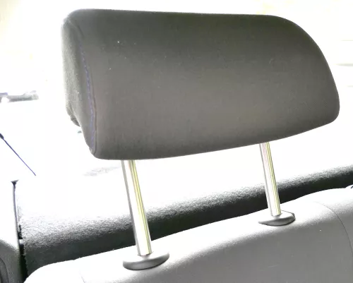 VW Golf 5M Plus Kopfstützen Kopfstütze hinten rechts links anthrazit blaue Nähte (117255)