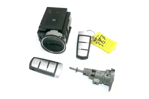 VW Passat 3C Zündschloß Schloß Zündung 2x Schlüssel 3C0905843 Q R Türschloß dd