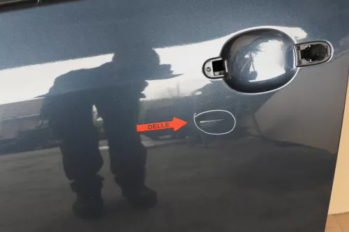 VW Golf 5 V 1K Tür vorne links Fahrertür 4/5-Türer blau LC5F -ohneAnbauteile (118070)