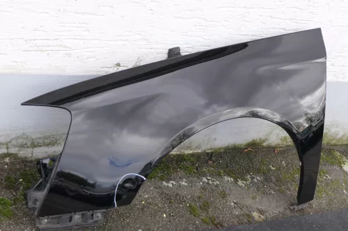 VW Passat 3C Kotflügel vorne links schwarz L041 3C0821021 original - Delle