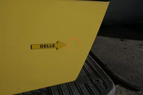 Seat Ibiza 6L Tür Fahrertür 3-Türer vorne links gelb LS1H (118179)