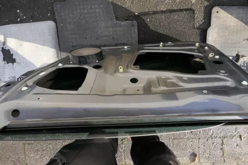 Skoda Roomster 5J Tür hinten rechts grau 9153 (ohne Anbauteile - mit Scheibe) (118201)