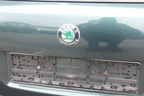 Skoda Fabia 6Y6 Schrägheck Heckklappe Kofferraumklappe Klappe hinten grün 9572 (118266)