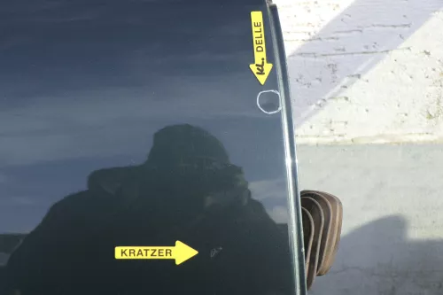 Skoda Fabia 6Y Limousine Stufenheck Tür hinten rechts grün 9572 (118269)