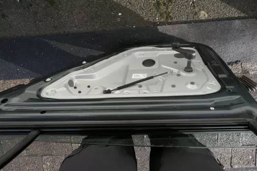 Skoda Fabia 6Y Limousine Stufenheck Tür hinten rechts grün 9572 (118269)