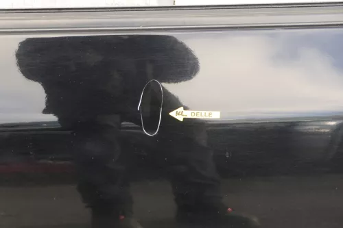 VW Lupo Seat Arosa Tür vorne links Fahrertür schwarz L041 (mechanischer FH 8487 (118487)