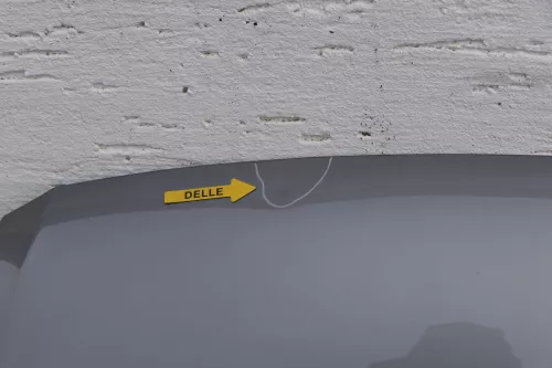 VW Passat 3BG Motorhaube Klappe vorne vorn Haube grau LD7W - Delle (119247)