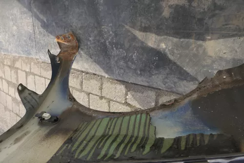 VW Caddy 9K Polo Variant 6Kv Kombi Kotflügel vorne rechts blau LA5E (120584)