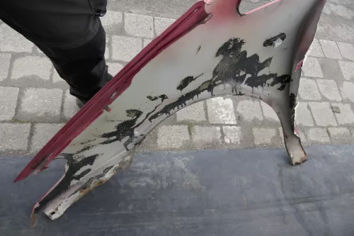 VW Sharan Kotflügel rechts vorne rot LC3M bis ca. Ende 1999 passend (120738)