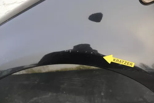 VW Passat 3B Kotflügel vorne links schwarz LC9Z metallic DELLE (120821)