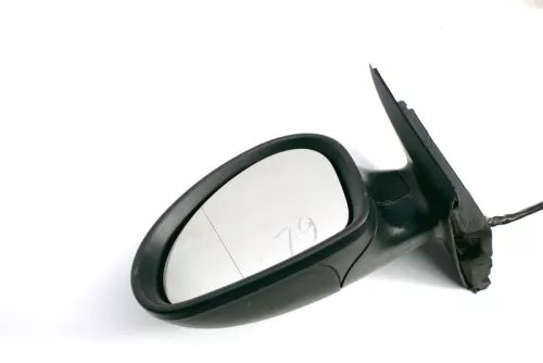 Seat Ibiza 6L mechanischer manuell Spiegel Außenspiegel links schwarz (121142)