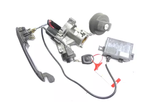 VW Polo 6N Schloßsystem Türgriff links mit 1x Schlüssel Schloß Zündschloß