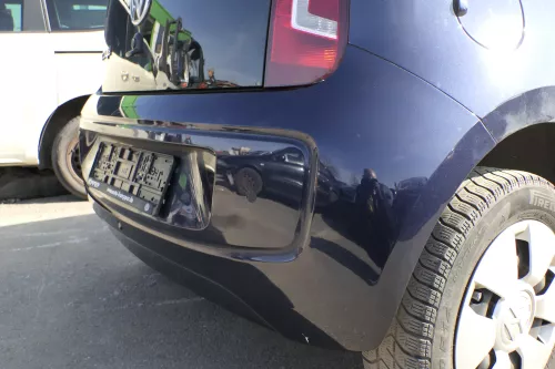 VW UP Stoßstange hinten Stoßfänger Heckstoßstange blau LH5X - PDC (122583)