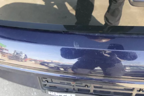 VW UP Stoßstange hinten Stoßfänger Heckstoßstange blau LH5X - PDC (122583)