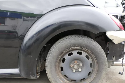 VW New Beetle 9C Kotflügel hinten links schwarz L041 1C0821301F