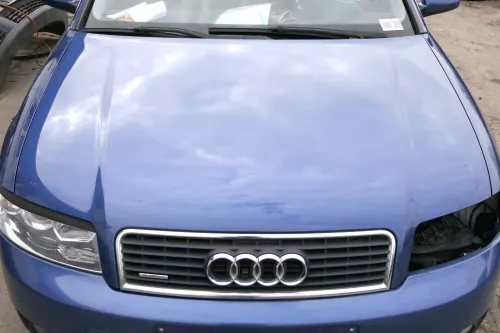 Audi A4 B6 8E Motorhaube Haube Klappe blau LZ5W - mit Grill
