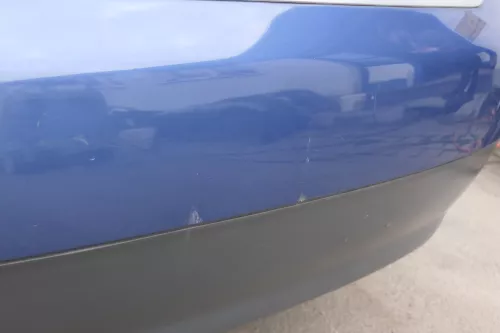 Audi A4 8E B6 Limousine Stoßstange hinten mit Spoiler blau LZ5W (122687)