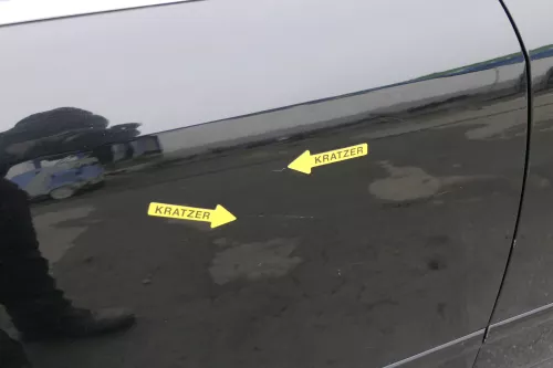 Audi A4 B6 8E nur Türblatt Tür hinten rechts schwarz LY9B Kombi+Limo (122774)