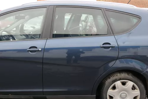 Seat Altea XL 5P Tür hinten links grau blau LS5Y - ohneAnbauteile