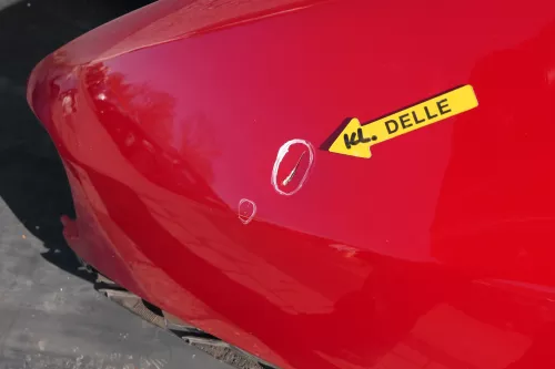 VW Caddy 9K Polo Variant 6Kv Kombi Kotflügel vorne links rot LY3D (123023)