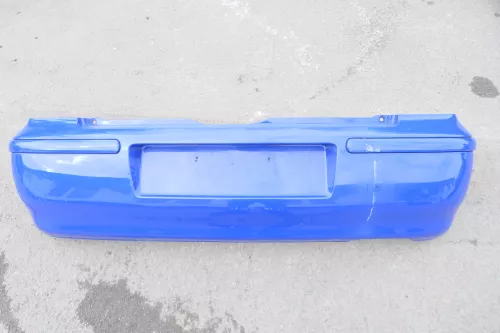 VW Polo 6N2 Stoßstange hinten Heckstoßstange Stoßfänger blau LA5C