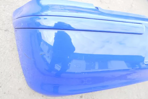 VW Polo 6N2 Stoßstange hinten Heckstoßstange Stoßfänger blau LA5C (123039)