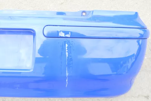 VW Polo 6N2 Stoßstange hinten Heckstoßstange Stoßfänger blau LA5C (123039)