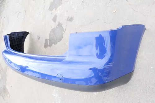 VW Touran 1T Stoßstange hinten Heckstoßstange Stoßfänger blau LL5M AHK (123048)