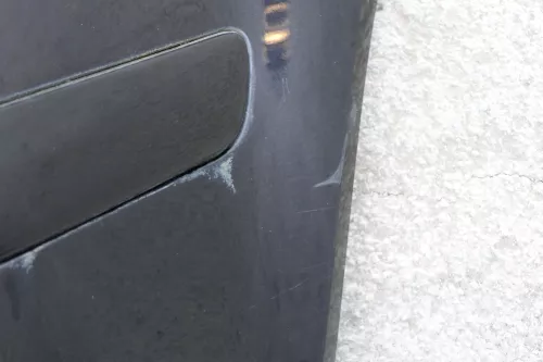 VW Golf 4 Limousine Stoßstange hinten Heckstoßstange Stoßfänger schwarz LC9Z ger (123335)