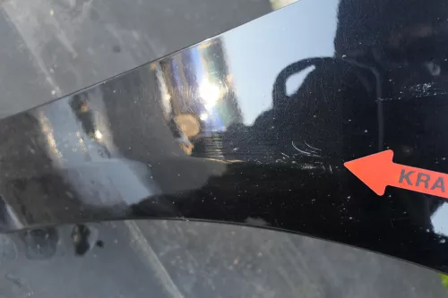 VW Touran 1T Kotflügel vorne rechts schwarz LC9X 1T0821022B ca.2007-2010 (123336)