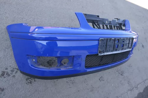 VW Polo 6N2 Stoßstange vorne Frontstoßstange Stoßfänger blau LA5C (123342)
