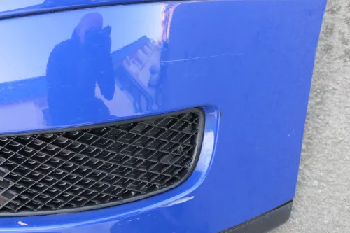 VW Polo 6N2 Stoßstange vorne Frontstoßstange Stoßfänger blau LA5C (123342)