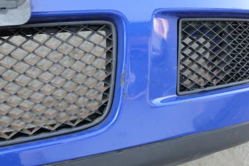 VW Polo 6N2 Stoßstange vorne Frontstoßstange Stoßfänger blau LA5C (123342)