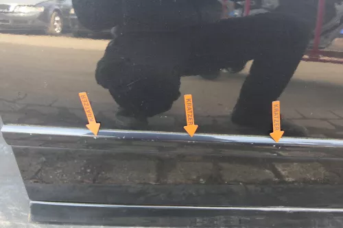 Audi A4 B6 8E nur Türblatt Tür vorne rechts Beifahrertür schwarz LZ9W Kombi+Limo (123351)